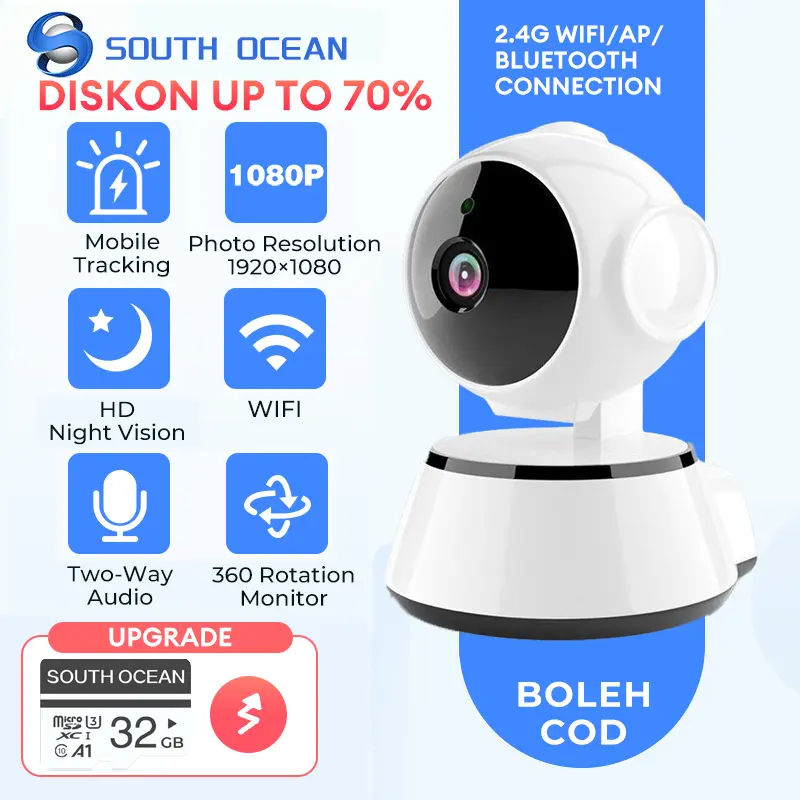 South Ocean Q6 Pro indoor Wi-Fi camera — SouthOcean TikTok Shop listing image