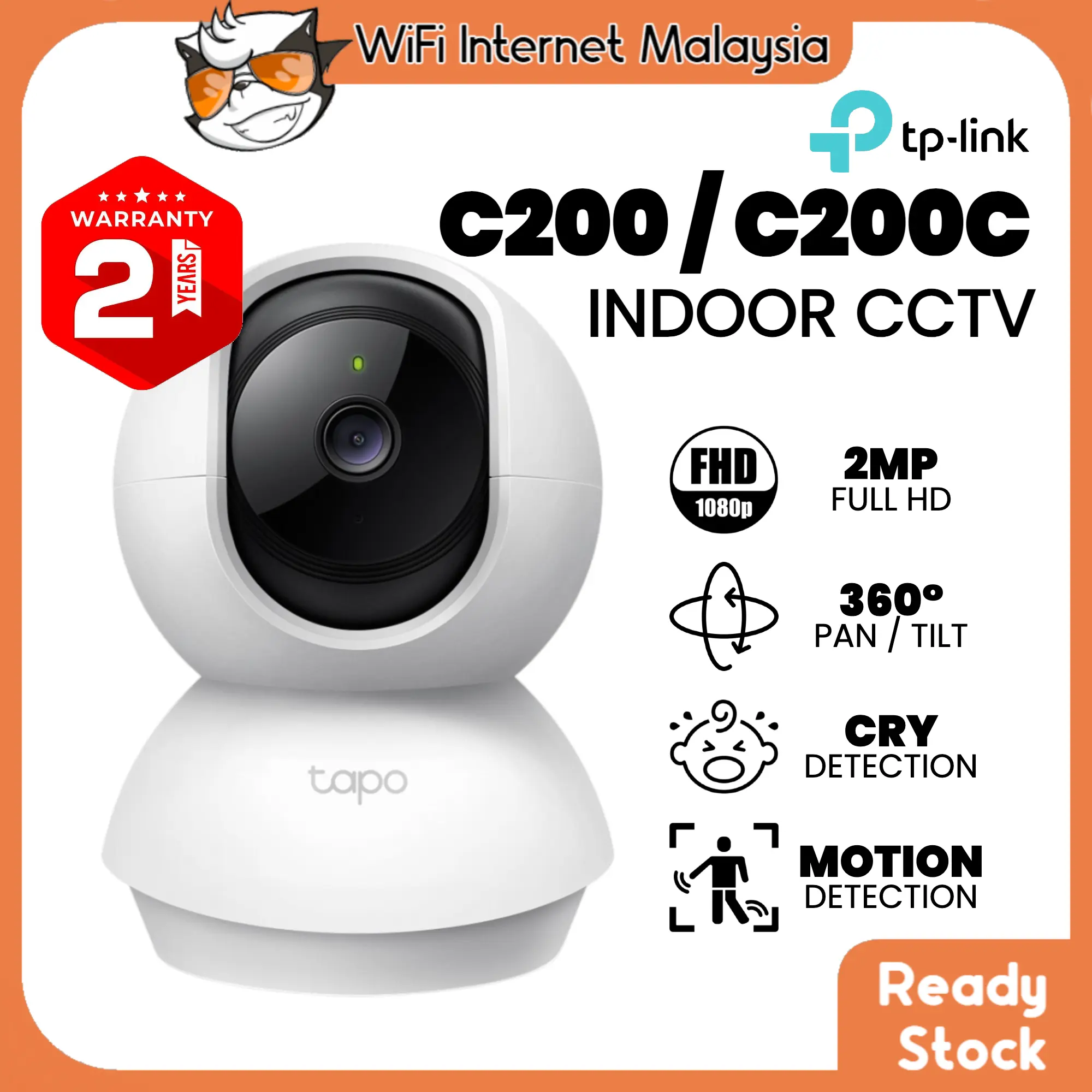 Tapo indoor camera options — WiFi Internet Malaysia TikTok Shop listing image